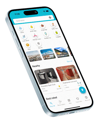 Screens of the app BubblesMapper